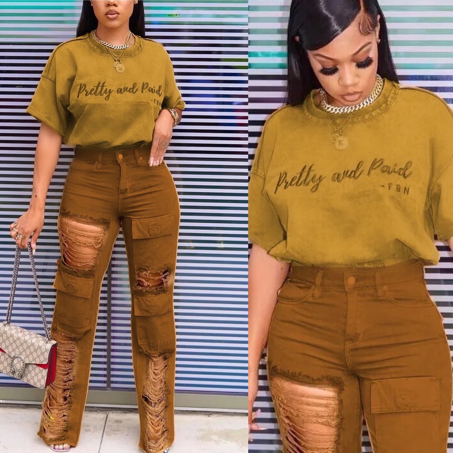 “Pretty and Paid” 2pc Pants Set”