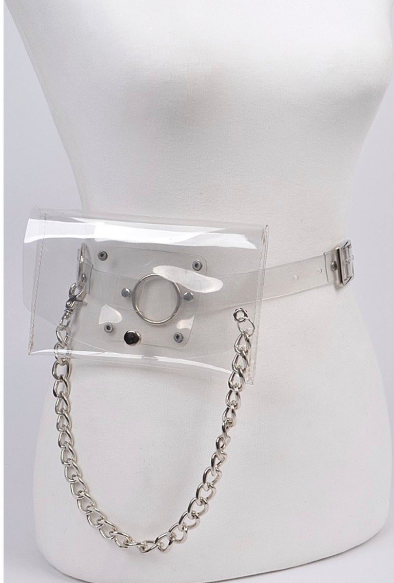 “KEEP IT SAFE” -Chain  Belt-bag