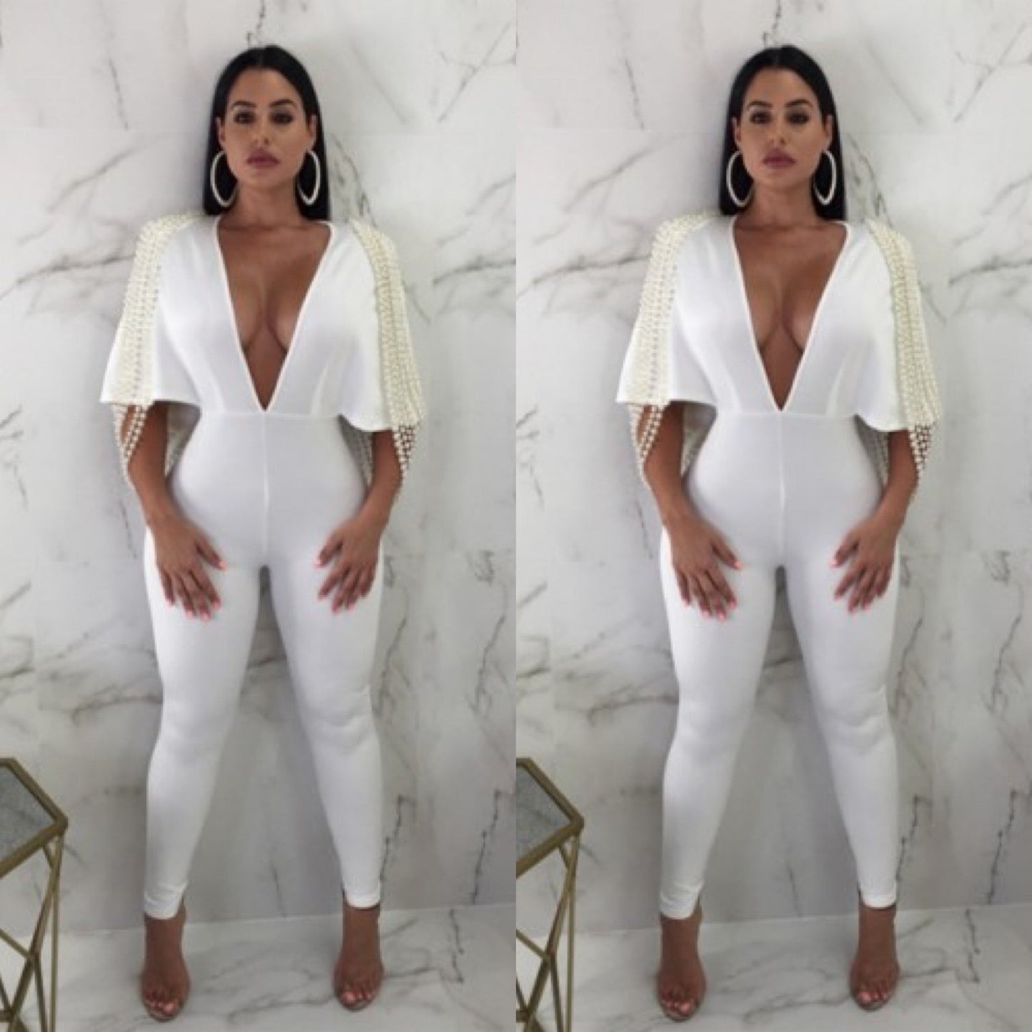 Boss Up Luxury Jumpsuit-White