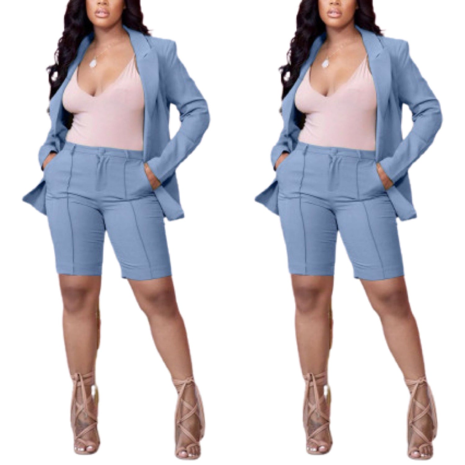 Let’s Talk Numbers Blazer Short Set