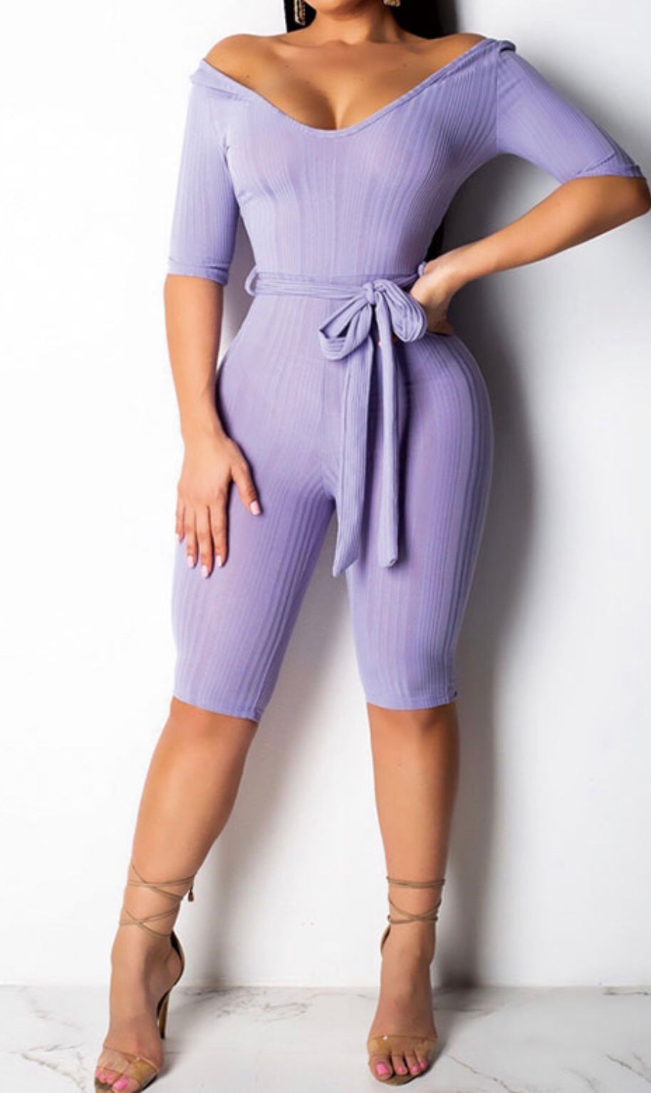 KEEP ME CLOSE  Romper- Purple