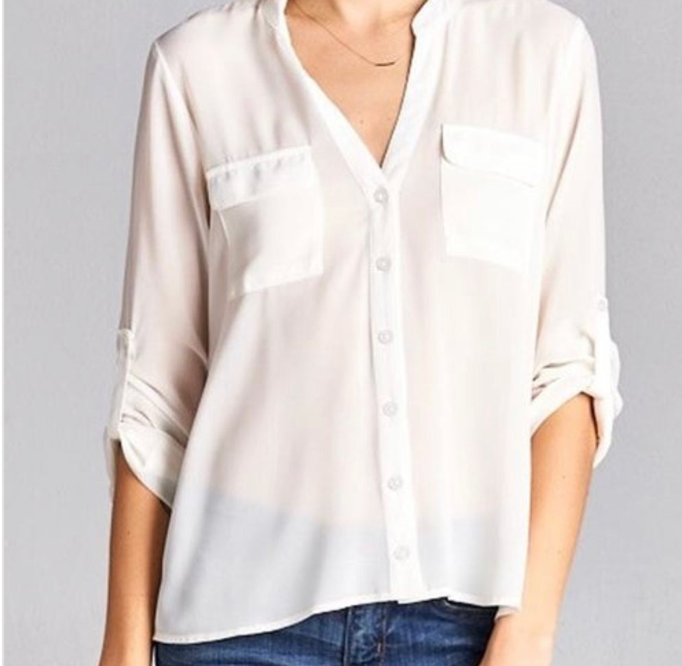 I See Through You Blouse-Ivory