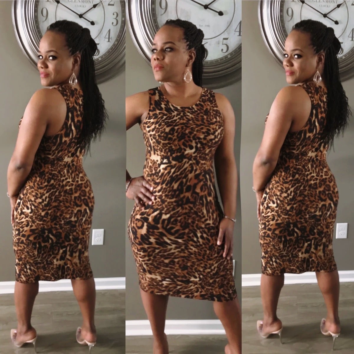 Plus Size- STAYING ON MY BEST BEHAVIOR- Print Dress