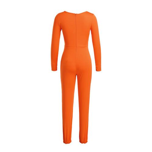 AdoreHER Babe Jumpsuit- Orange